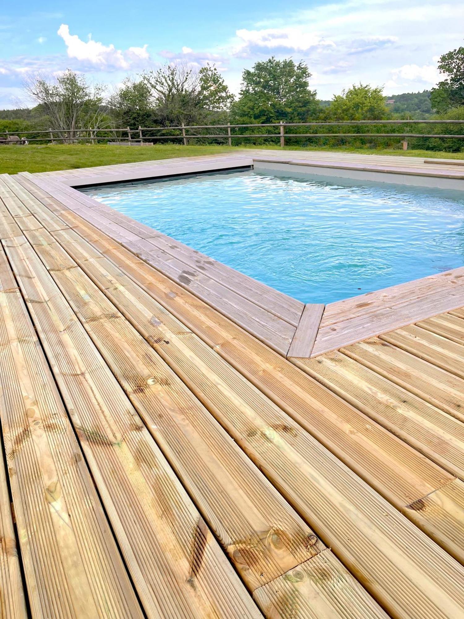 Вилла Madelaine Ranch, Nouvelle Piscine 2025 Le Gast Экстерьер фото